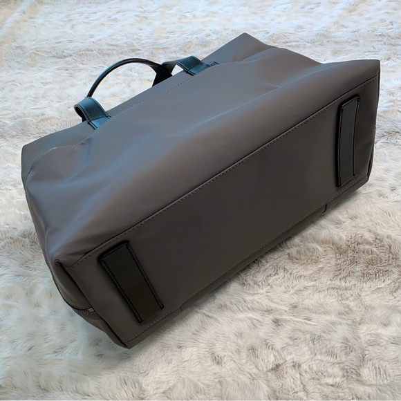 AWAY Everywhere Bag, Grey/Black, Waterproof Nylon/Leather, Like New! - Picture 4 of 12